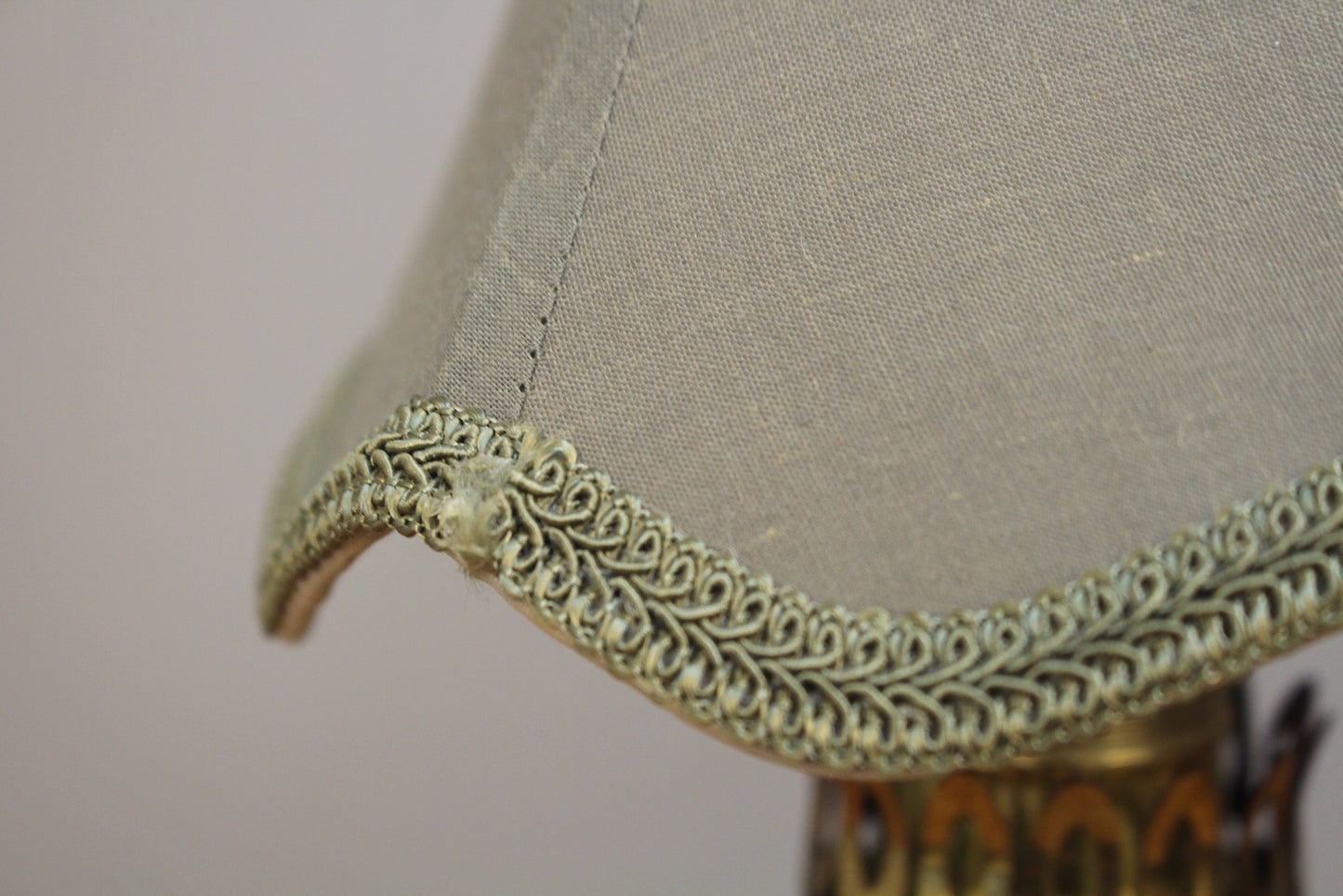 Conical Oak Table Lamp