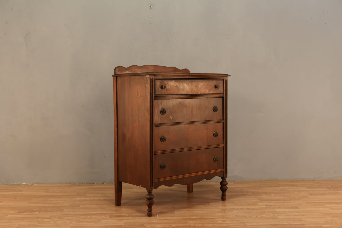 Compact Antique 4-Drawer Dresser