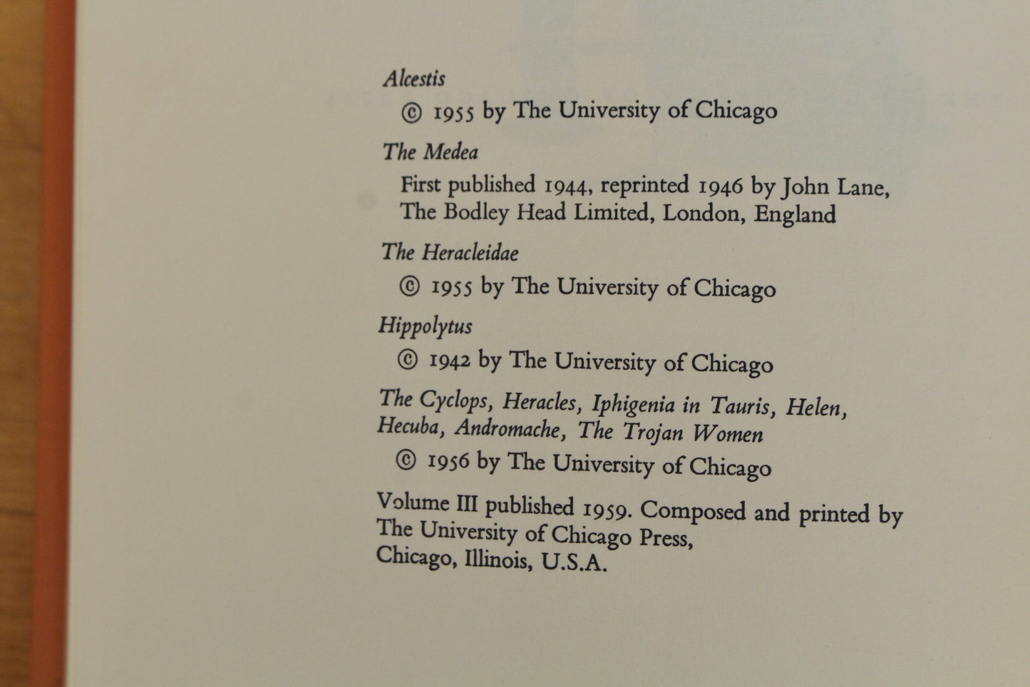 "The Complete Greek Tragedies" 4-Volume Book Set
