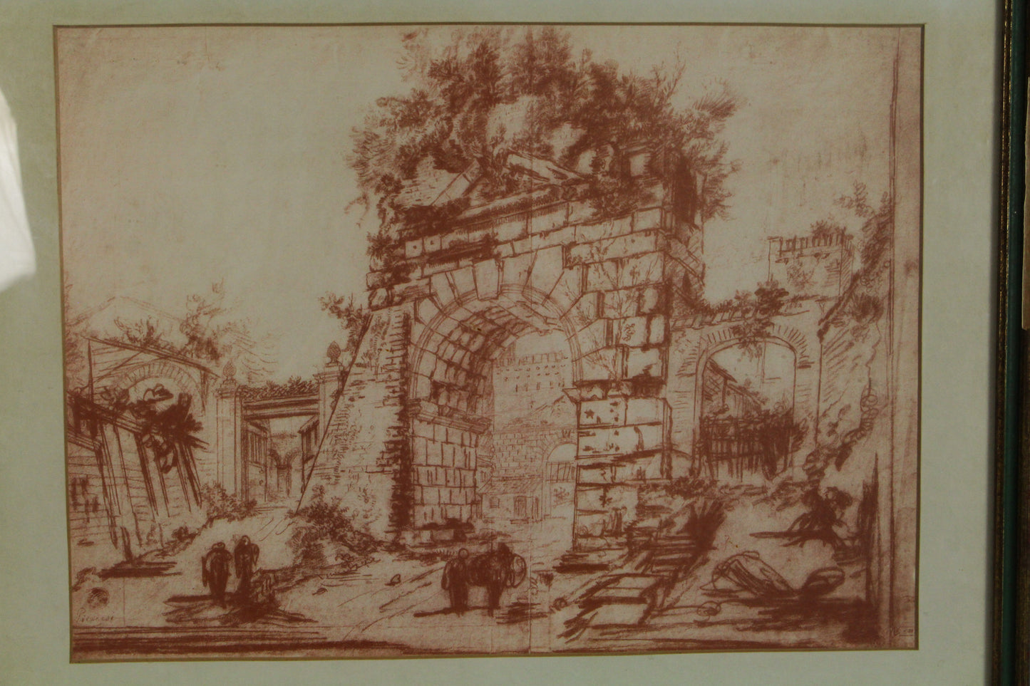 Antique "Rovine Romane" Piranesi Etching