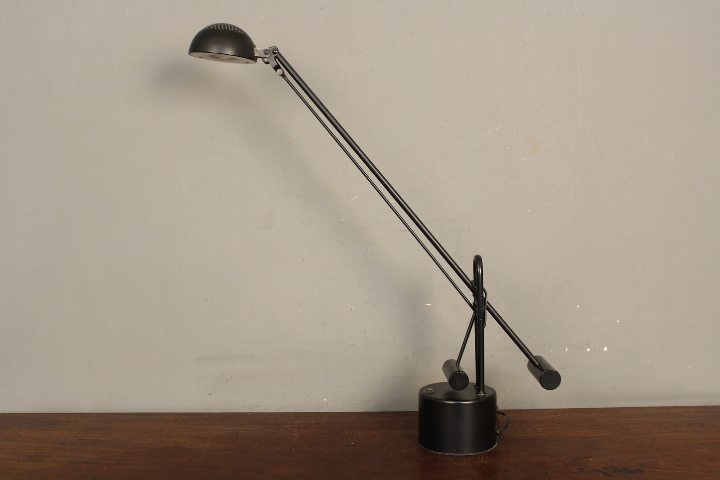 1980s Black Counterbalance Desk Lamp