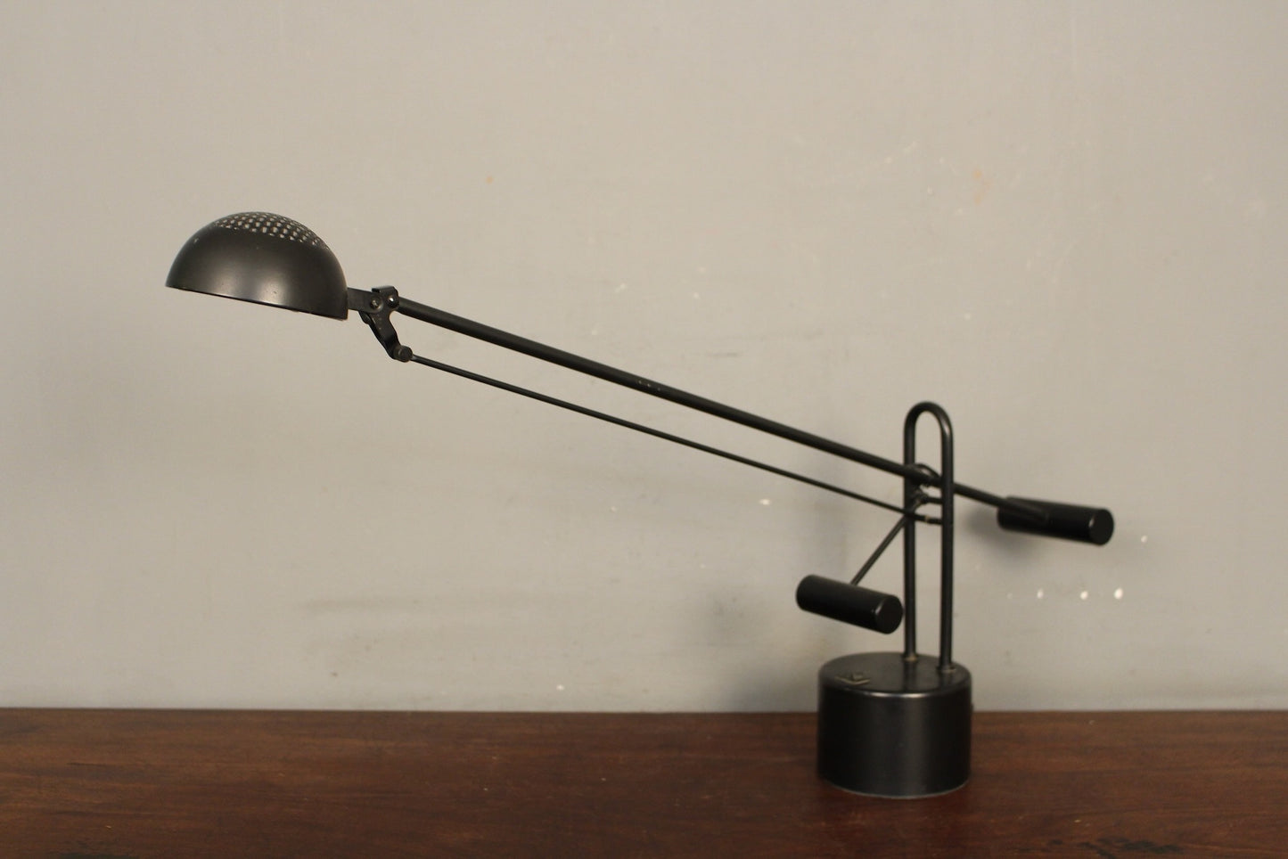 1980s Black Counterbalance Desk Lamp