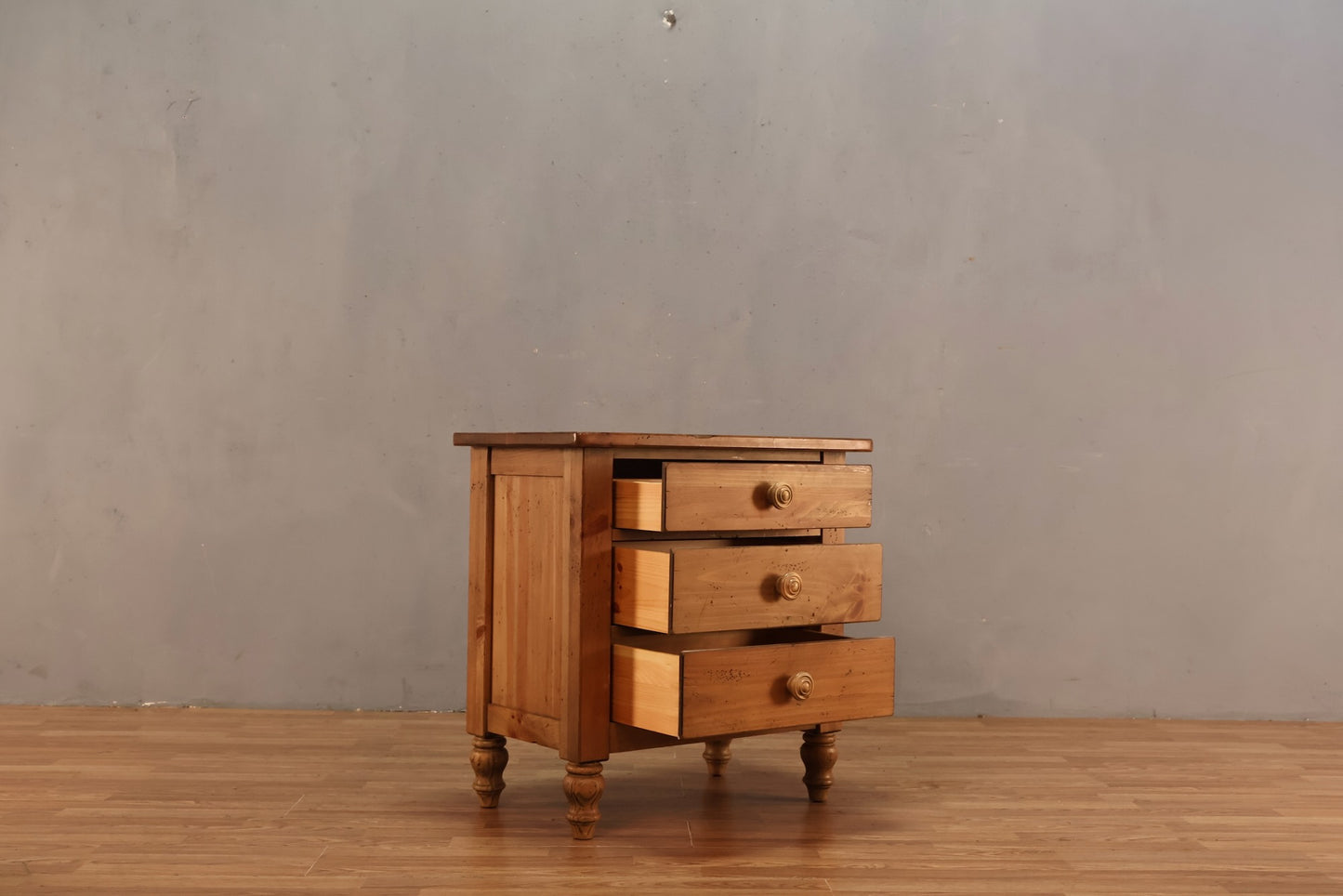 Pine 3-Drawer Nightstand - ONLINE ONLY