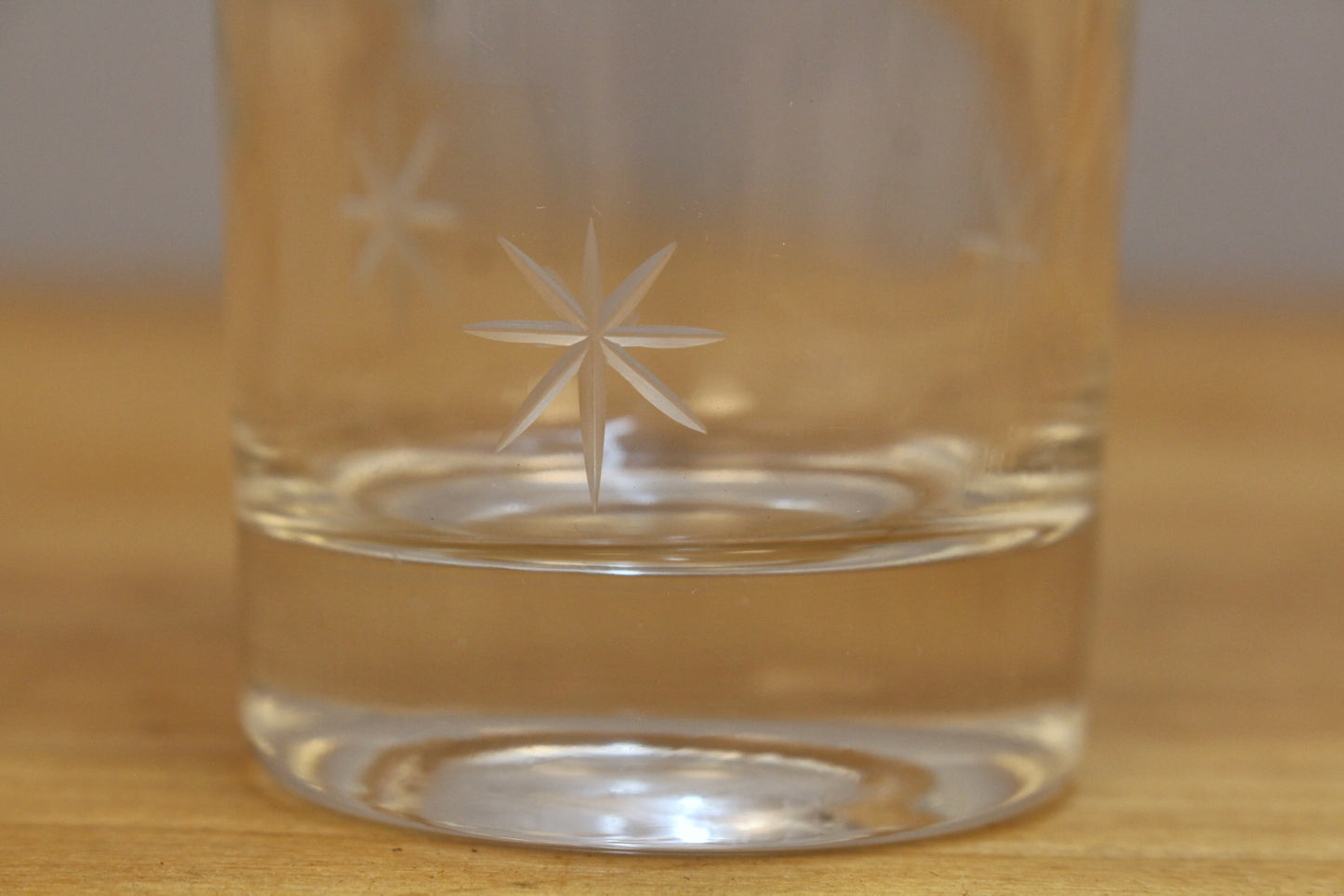 Set of 6 Etched Star Glasses