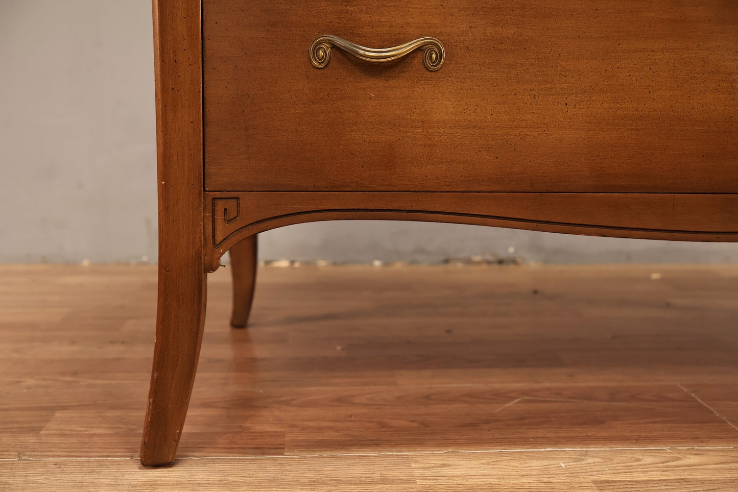 Carved Walnut 5-Drawer Dresser