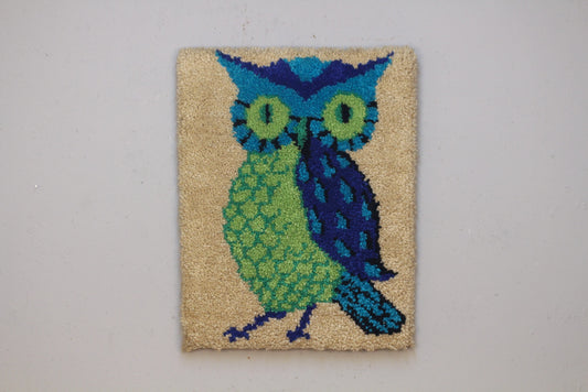 1970s Latch Hook Owl Art
