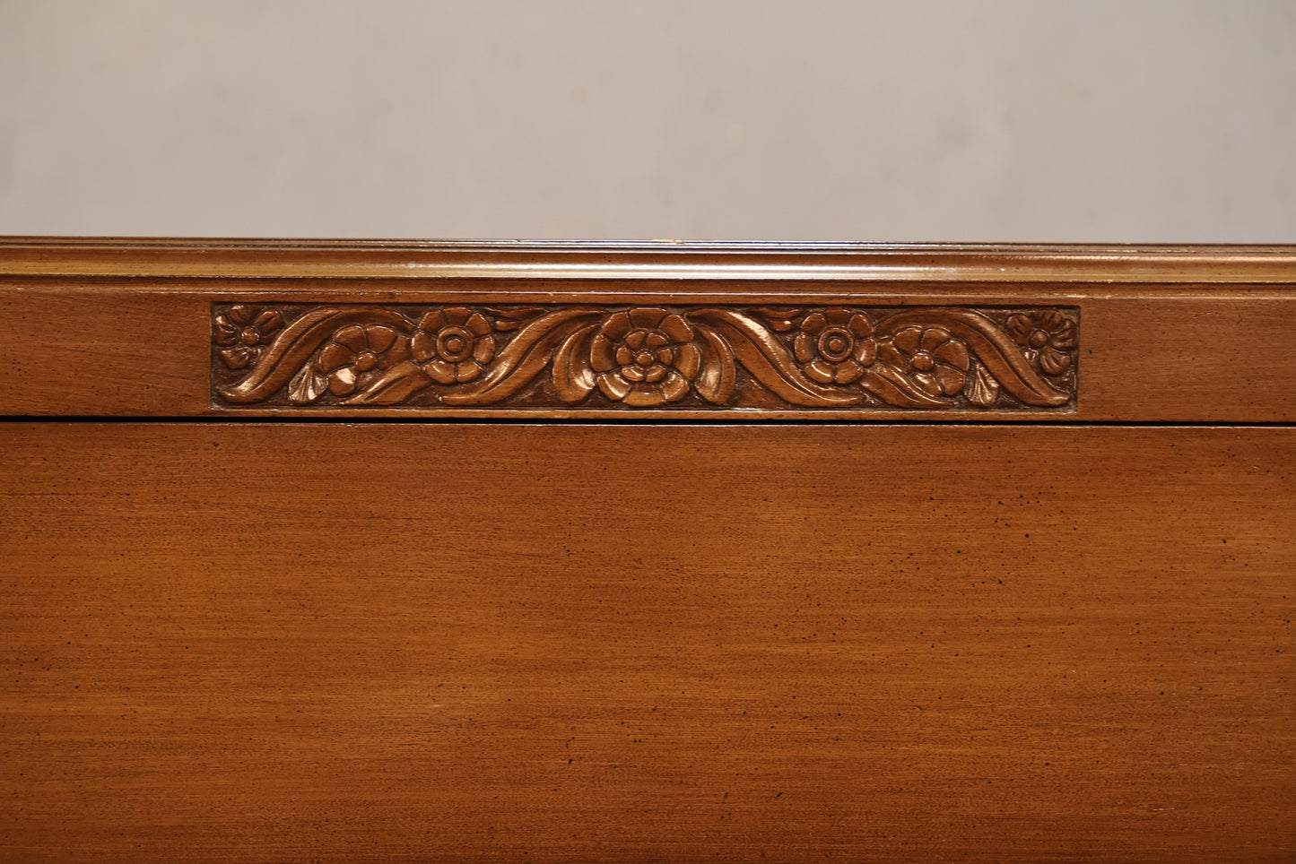Carved Walnut 3-Drawer Dresser