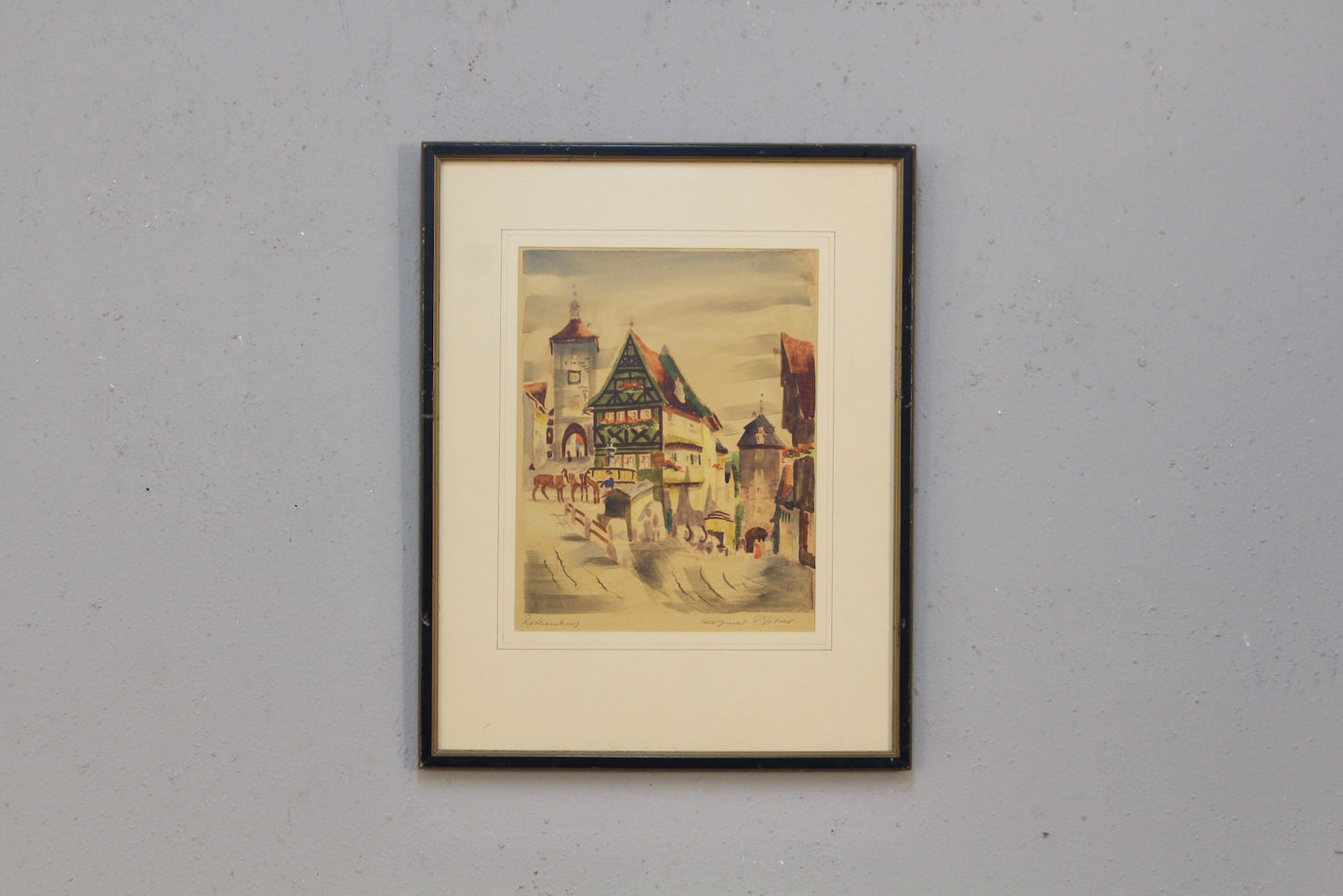 "Rothenburg" Maria Caspar-Filser Lithograph