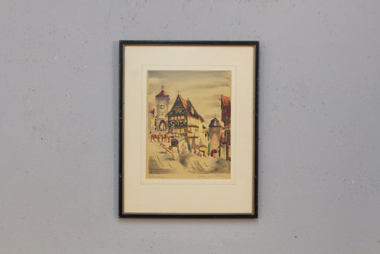 "Rothenburg" Maria Caspar-Filser Lithograph