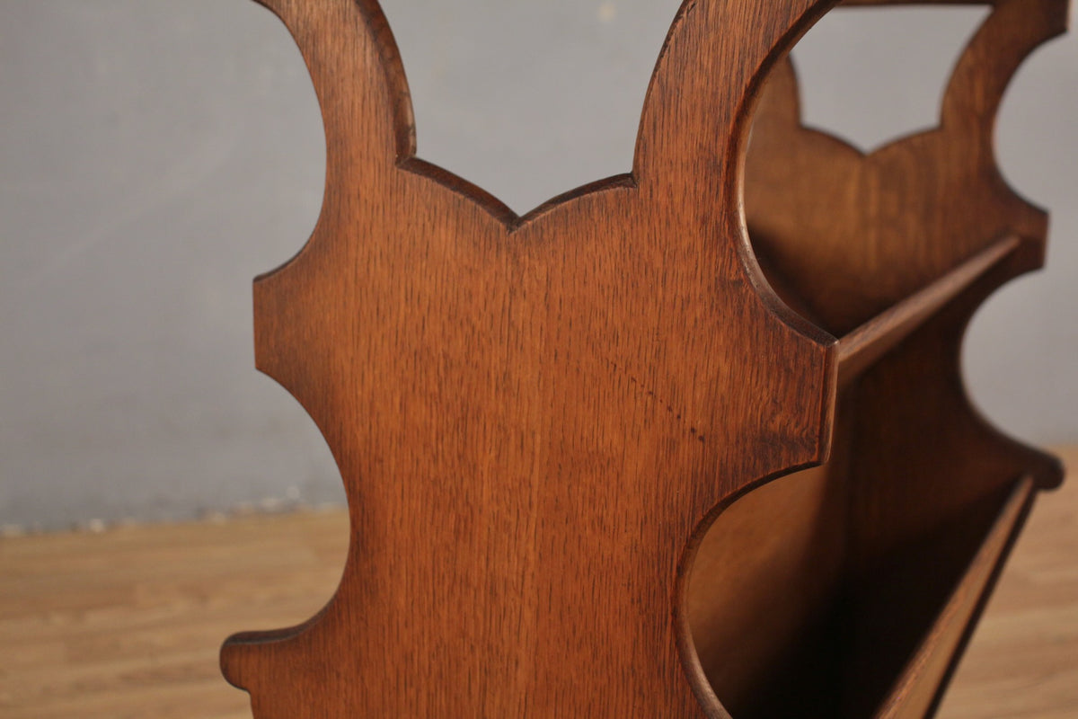 Antique Oak Reader's Side Table