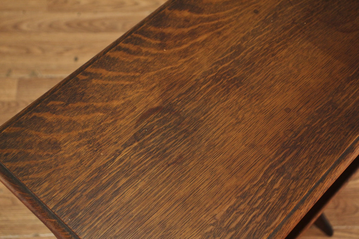 Antique Oak Reader's Side Table
