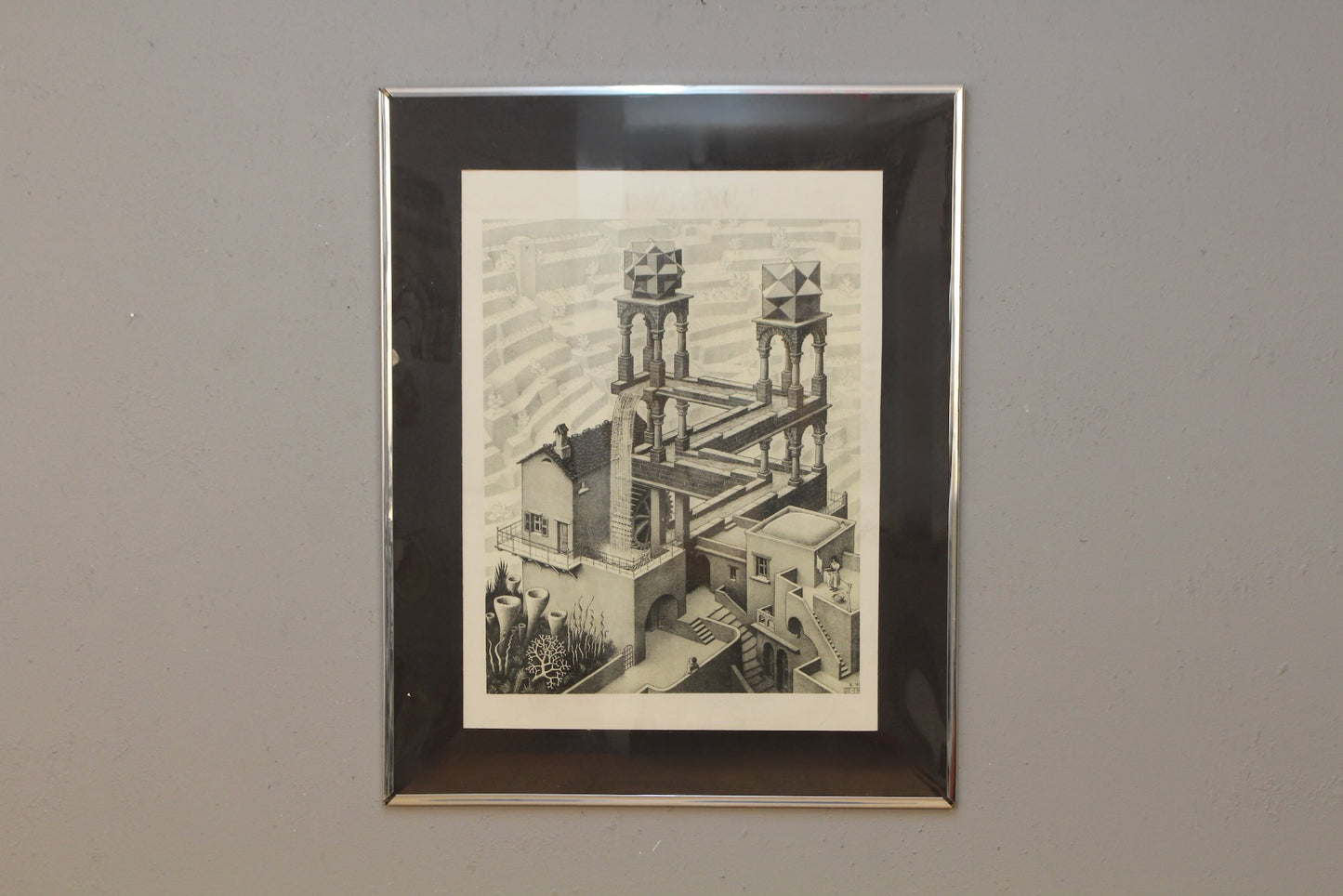 "Waterfall" M.C. Escher Print