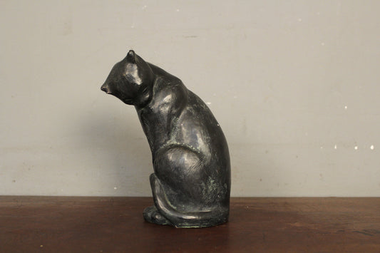 "Feline Study" Chalkware Statue