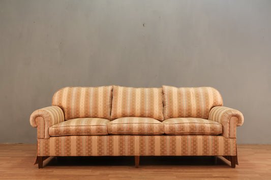 Peaches & Cream Striped Sofa - ONLINE ONLY