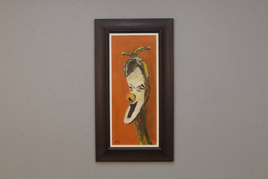 "Why the Long Face?" 1950s Painting