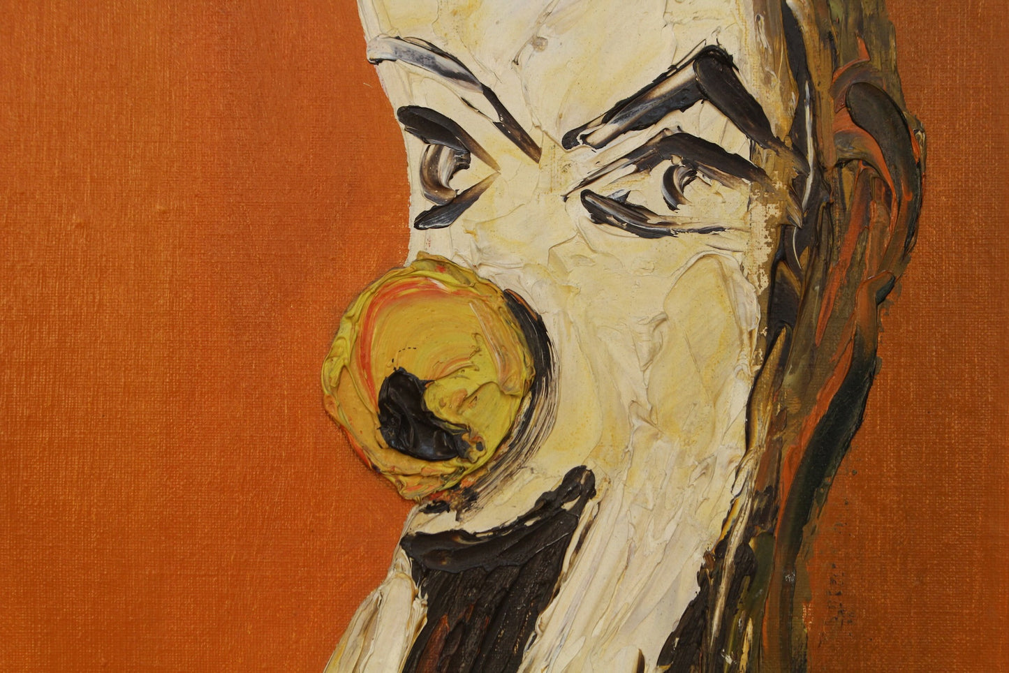 "Why the Long Face?" 1950s Painting