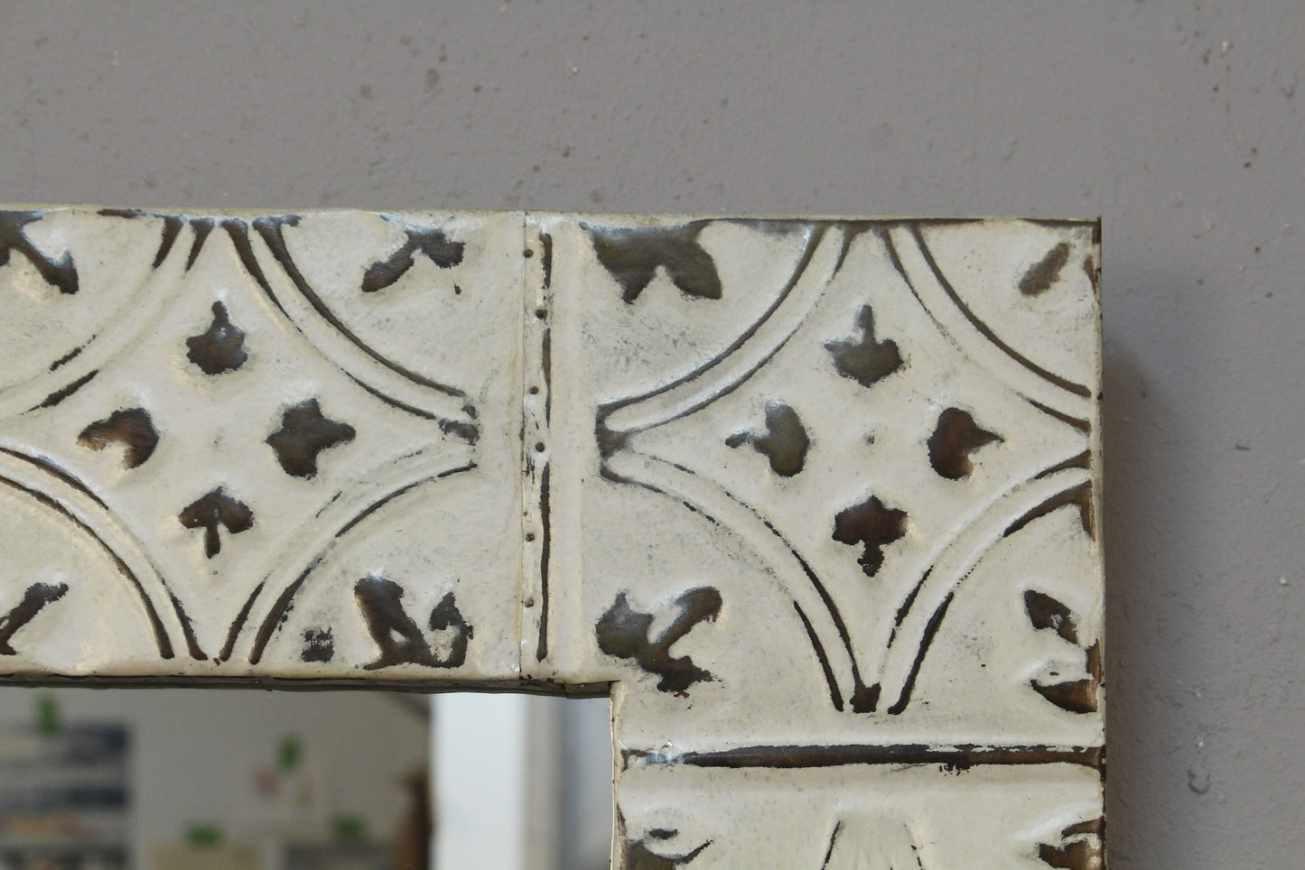 Hammered Tin Tile Mirror