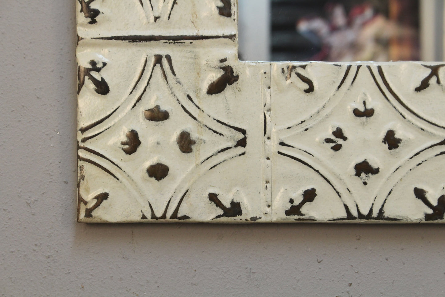 Hammered Tin Tile Mirror