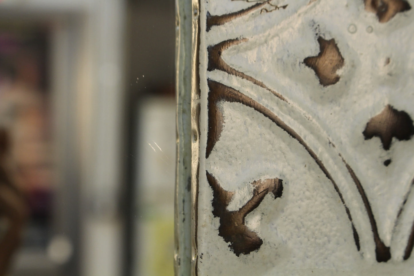 Hammered Tin Tile Mirror