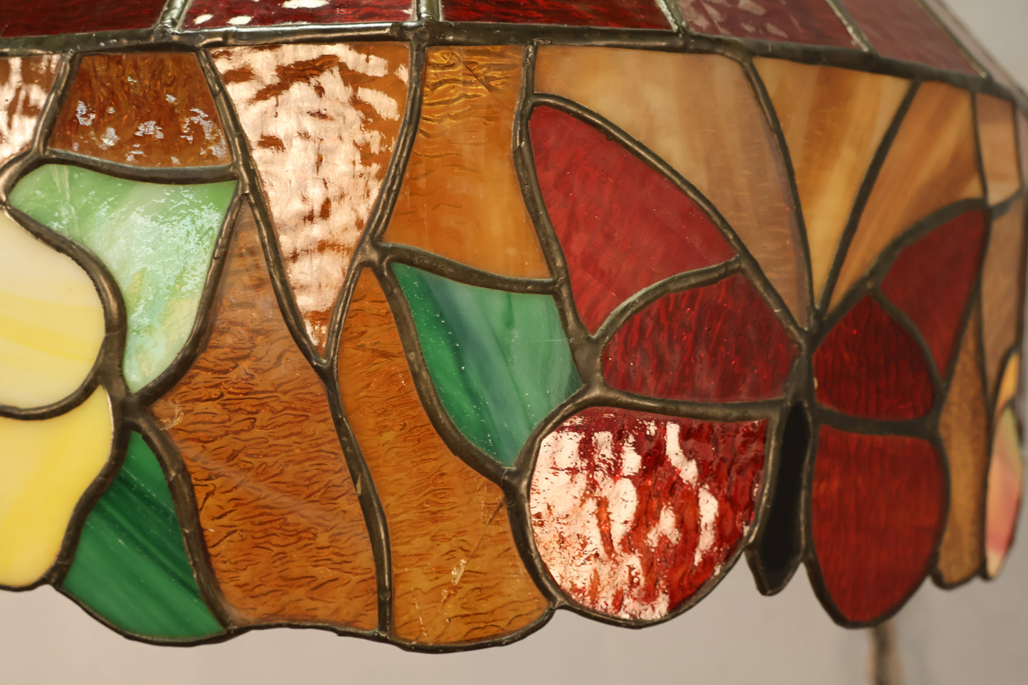 Stained Glass Butterflies Swag Lamp
