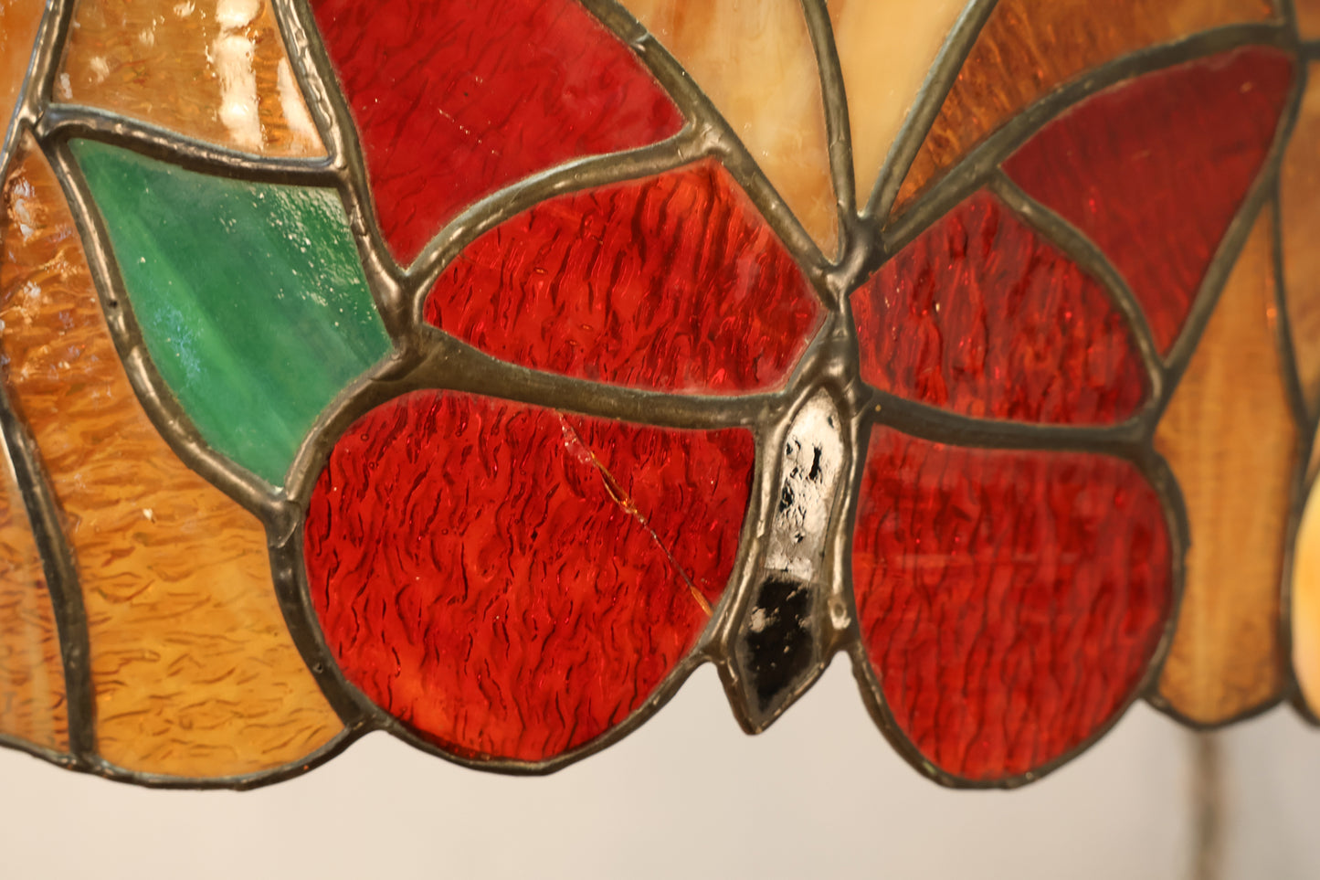 Stained Glass Butterflies Swag Lamp