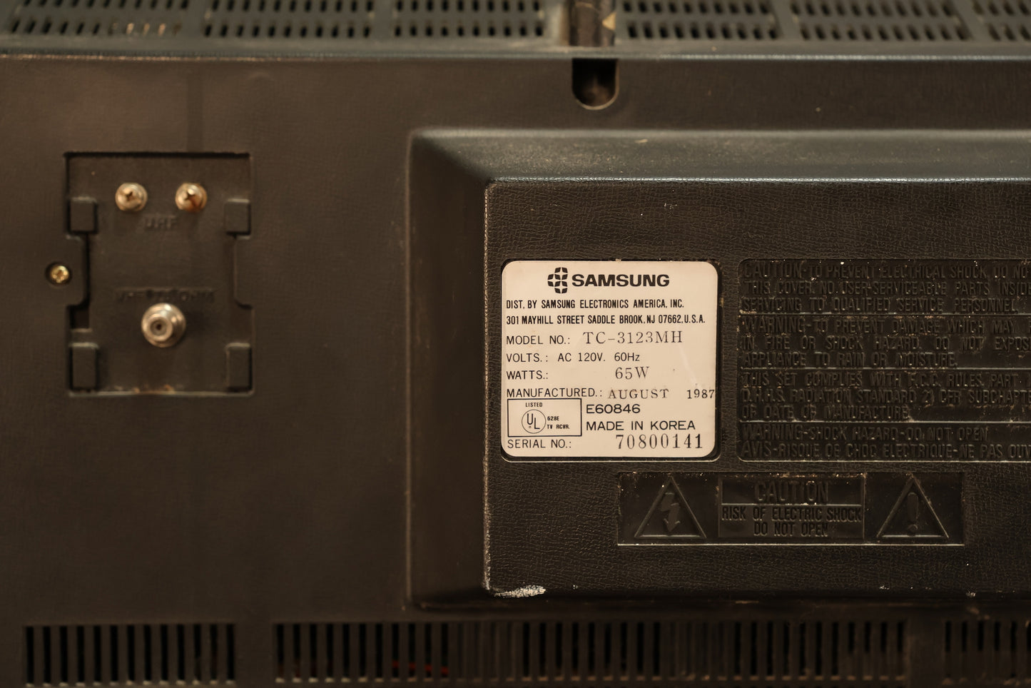 1980s Samsung Television