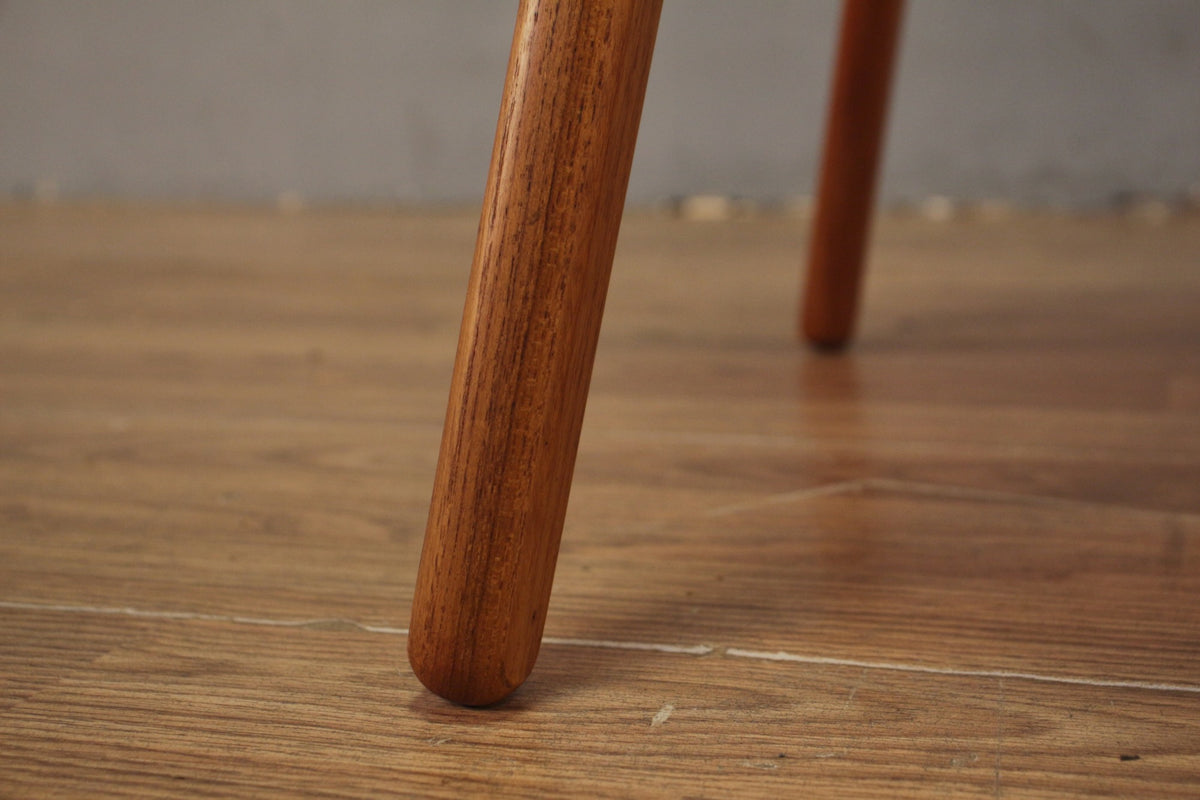 1960s Erik Buch Teak & Black Bar Stool