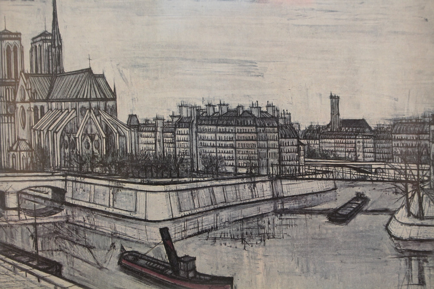 "Paris, La Cité" Bernard Buffet Print