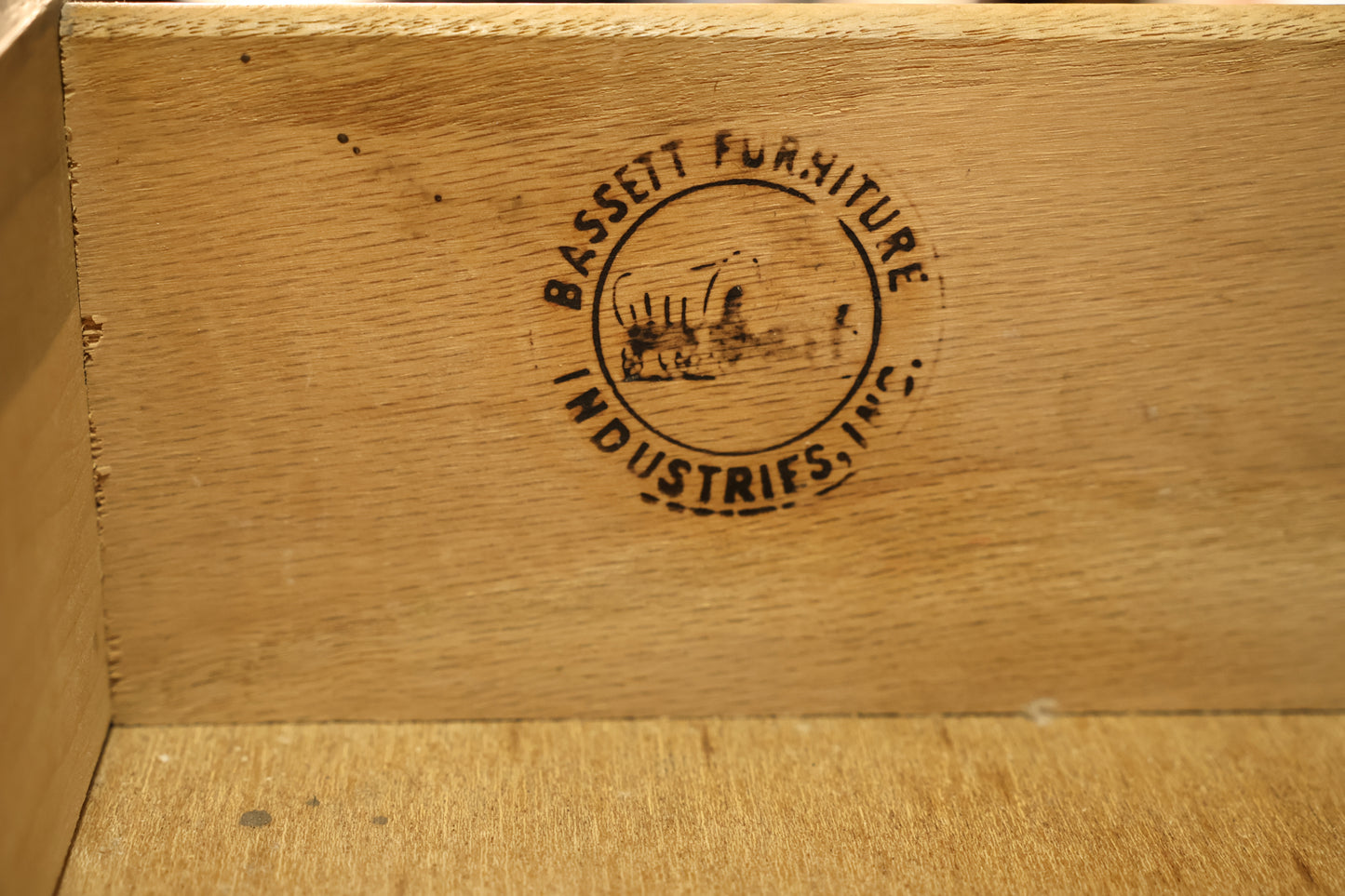 Bassett Walnut 9-Drawer Credenza