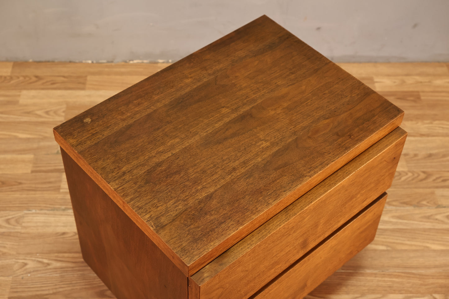 Bassett Walnut 2-Drawer Nightstand