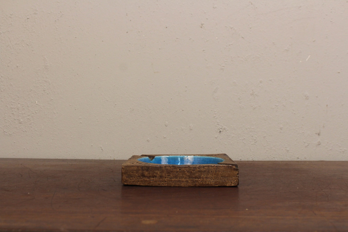 Bitossi Blue Ceramic Ashtray