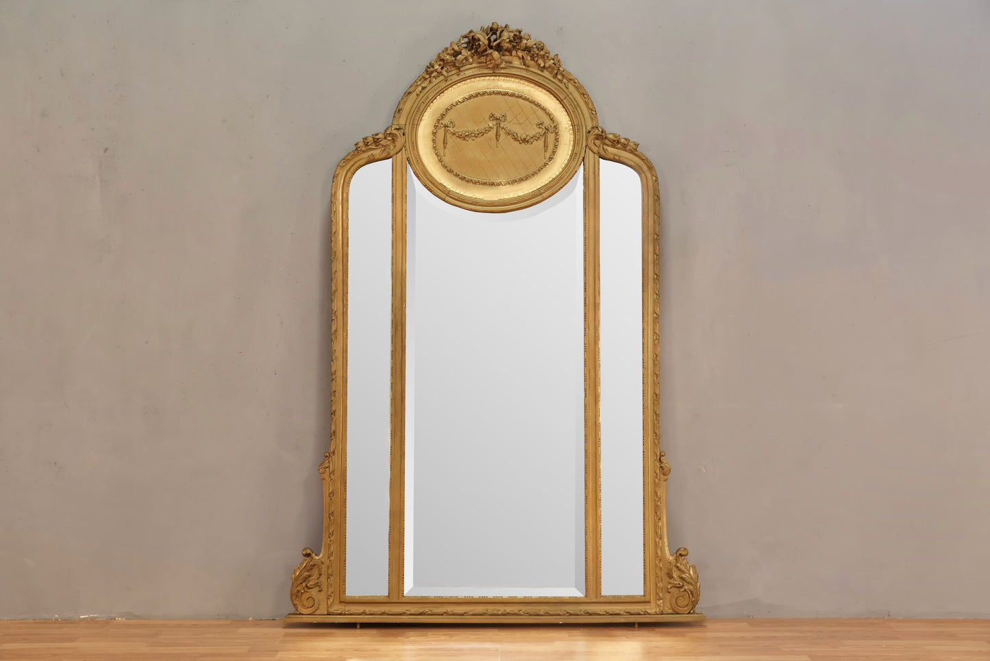 Large Louis XV-Style 3-Panel Mirror - ONLINE ONLY