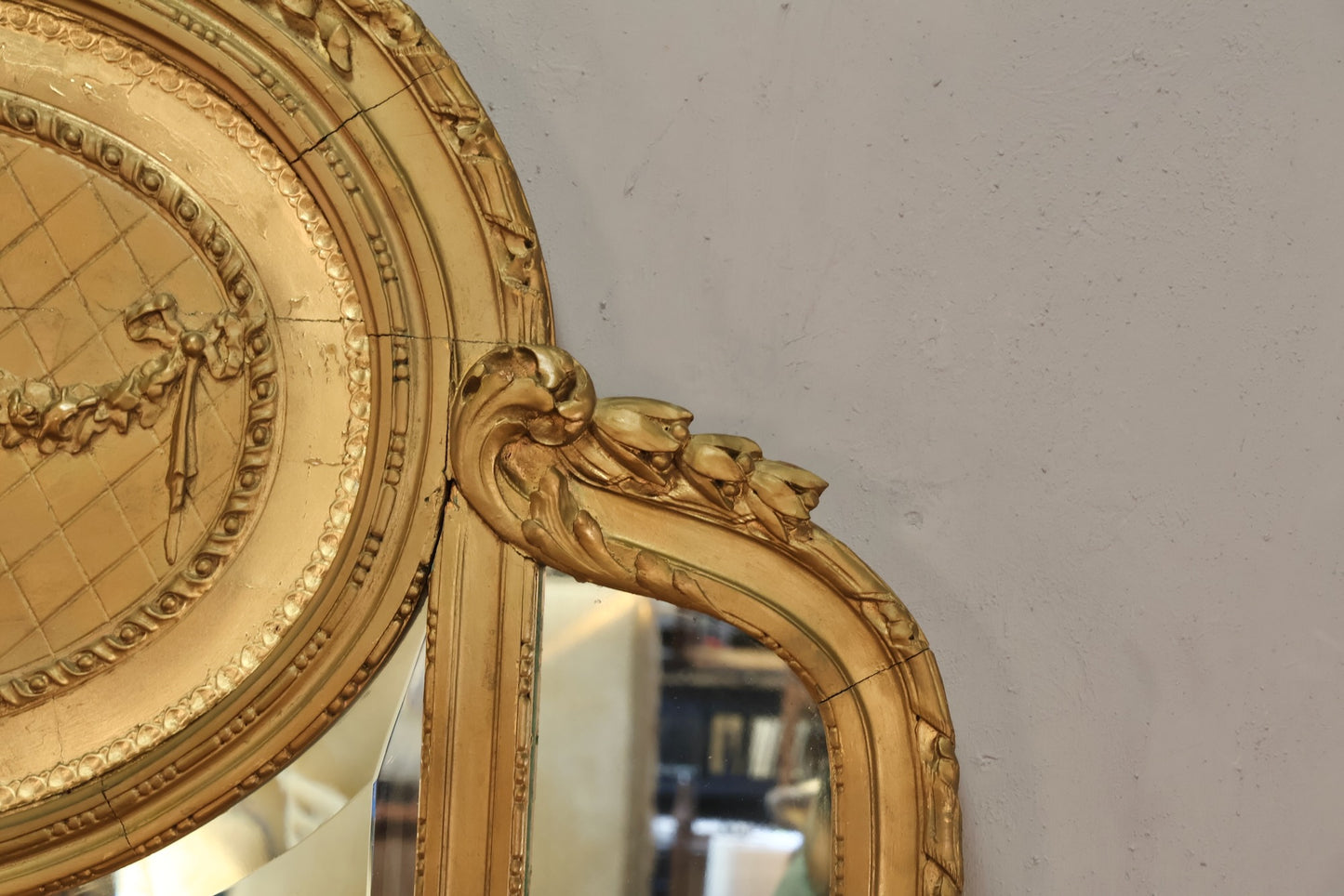 Large Louis XV-Style 3-Panel Mirror - ONLINE ONLY