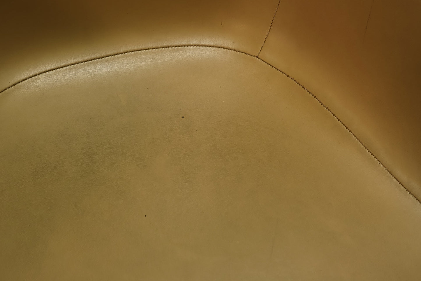 Eames Fawn Leather Swivel Chair - ONLINE ONLY