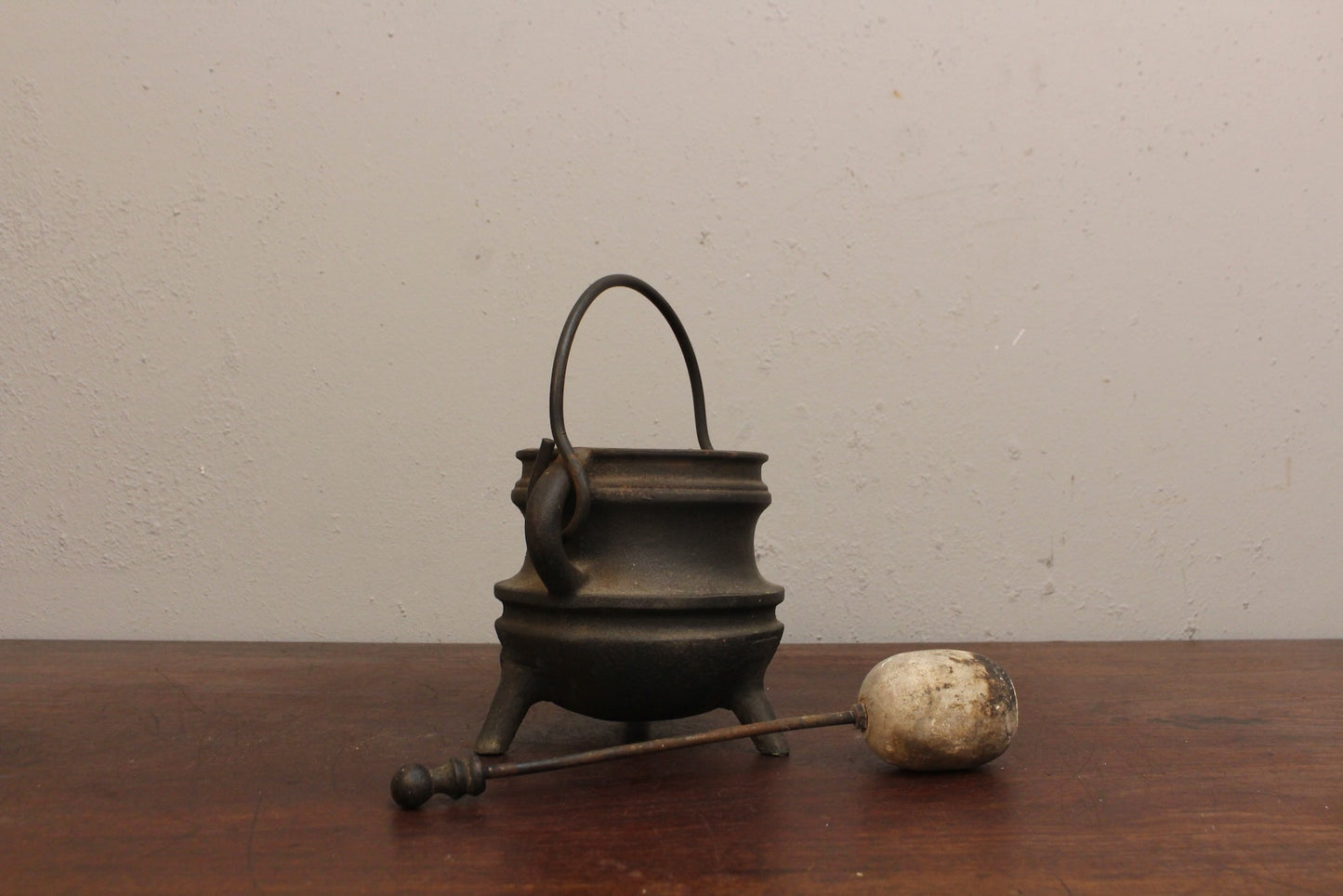 Antique Cast Iron Smudge Pot