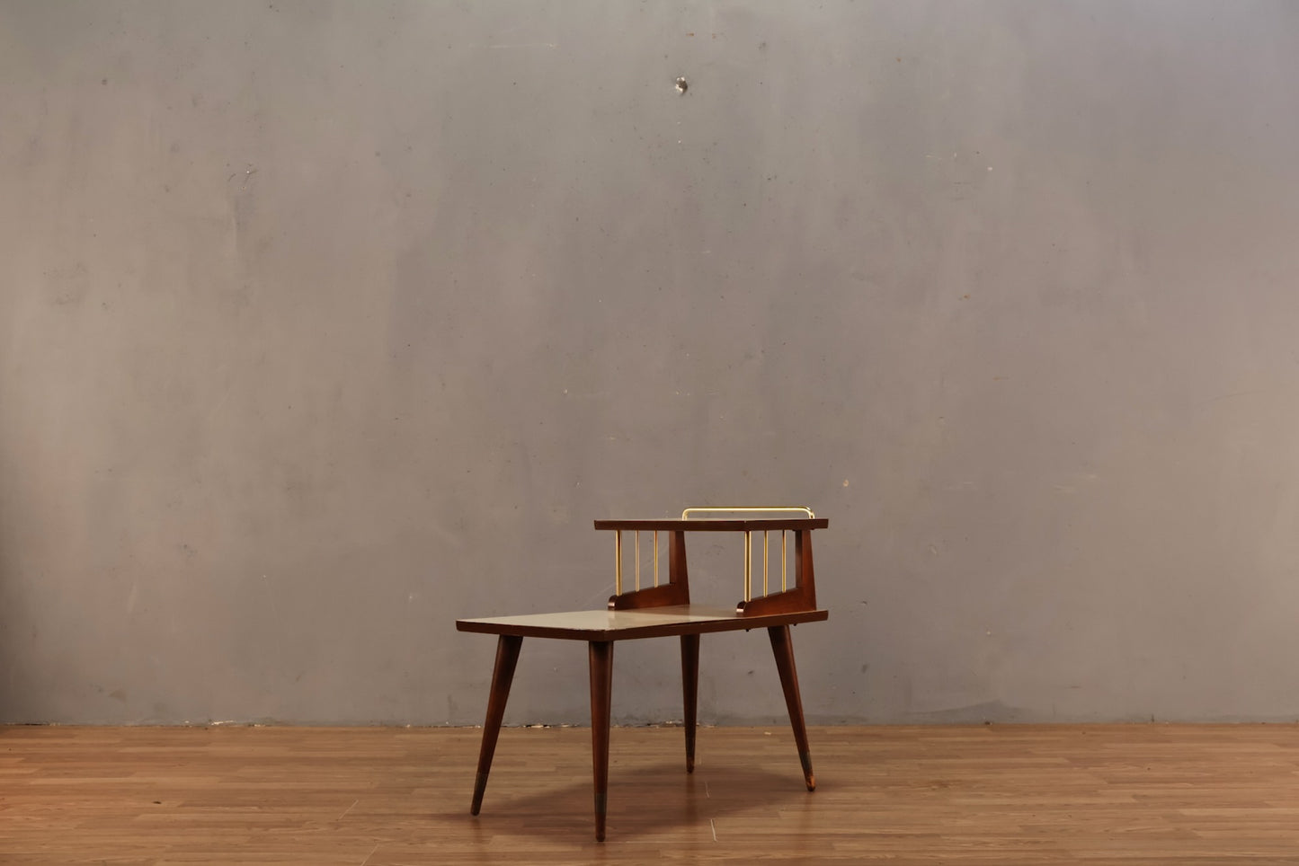 Atomic Laminate & Gold Stepback Table