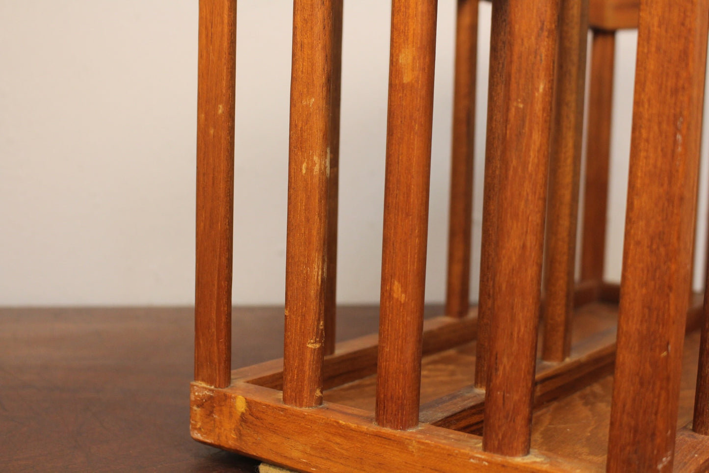 Mid Century Teak Magazine Rack
