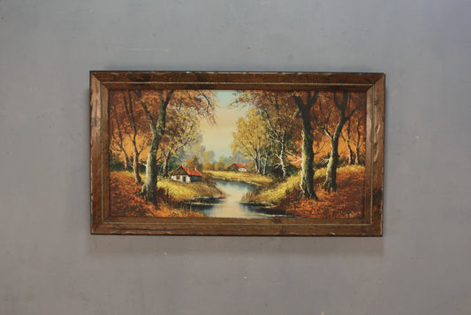 Large "Autumn Landscape" Painting