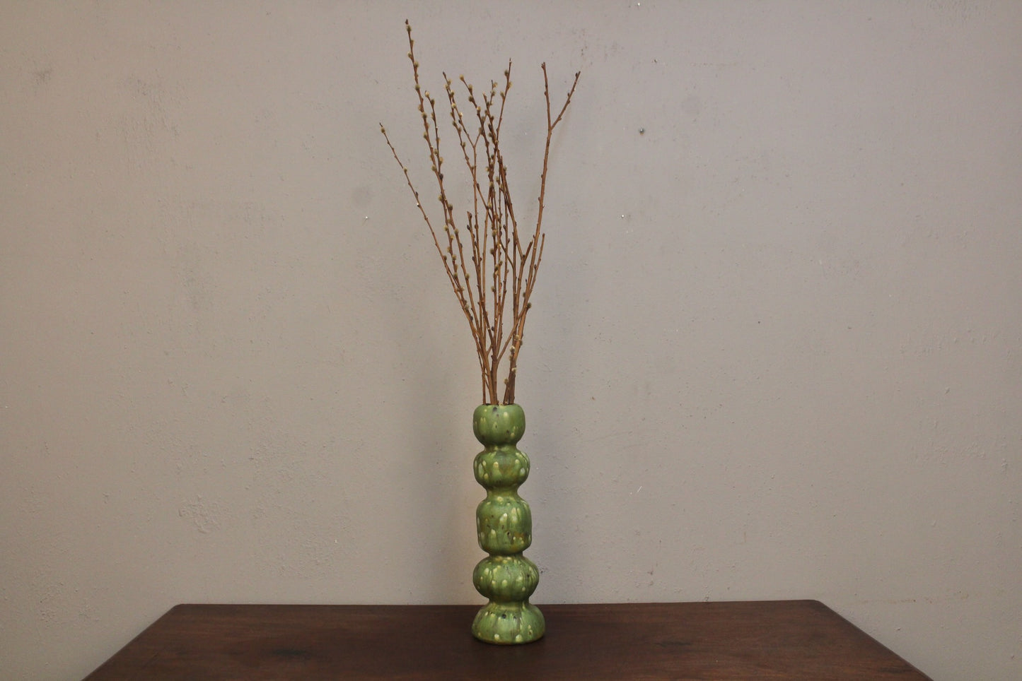 Green Pussywillow Vase
