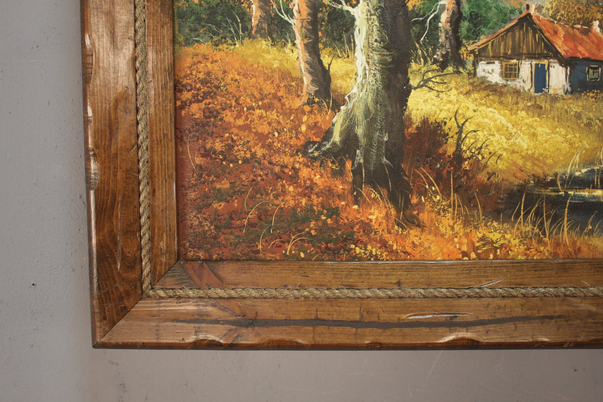 Large "Autumn Landscape" Painting