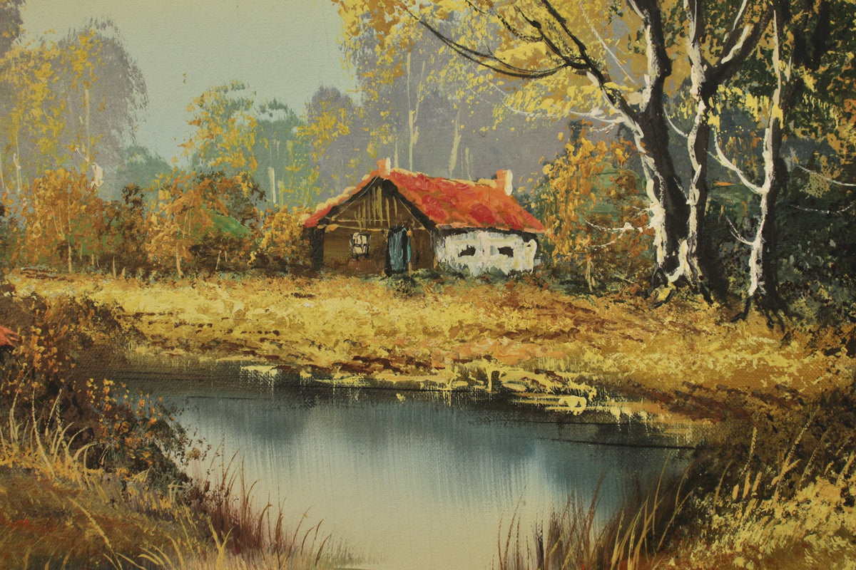Large "Autumn Landscape" Painting