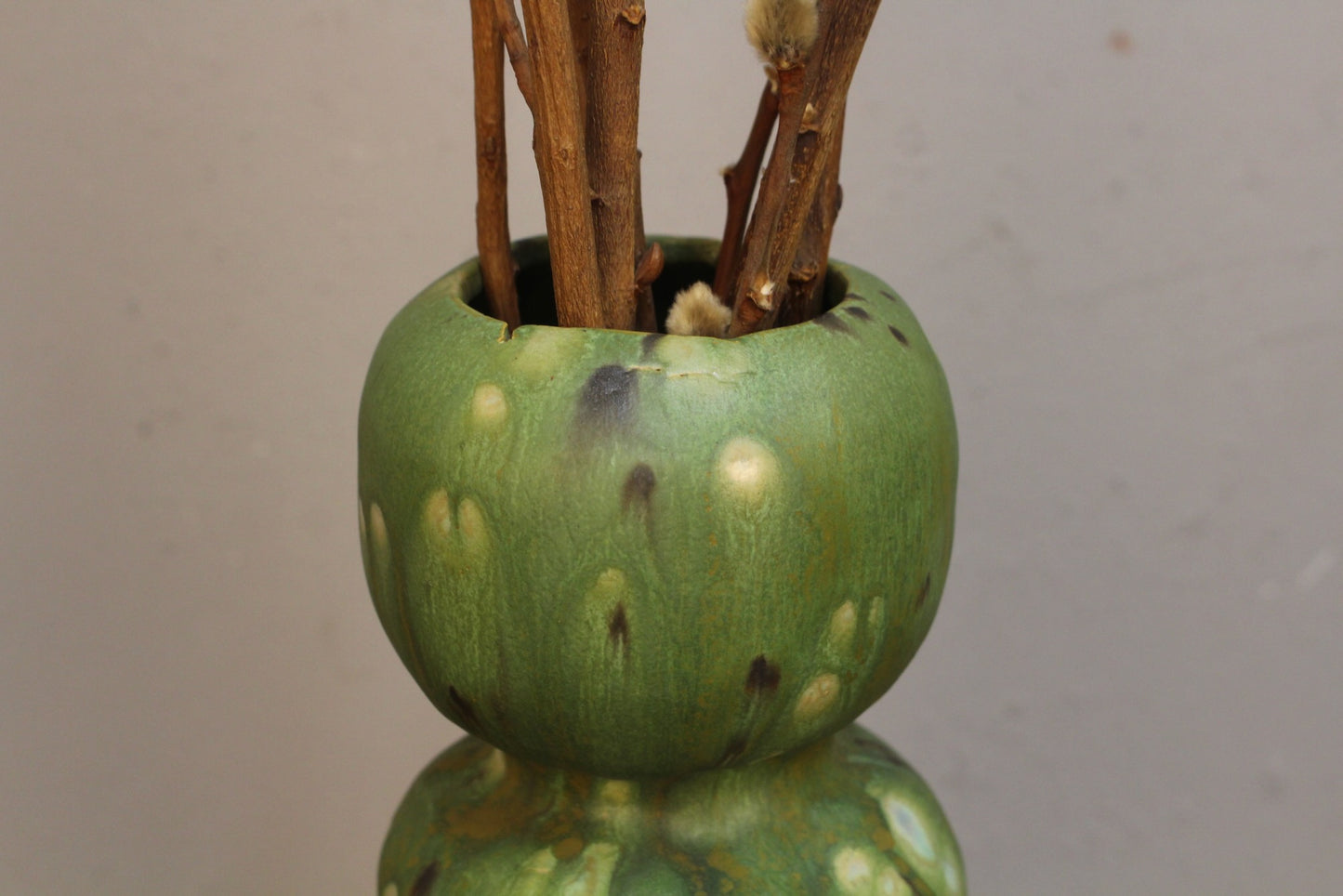 Green Pussywillow Vase