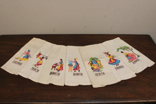 Set of 7 Portuguese Daily Dish Towels