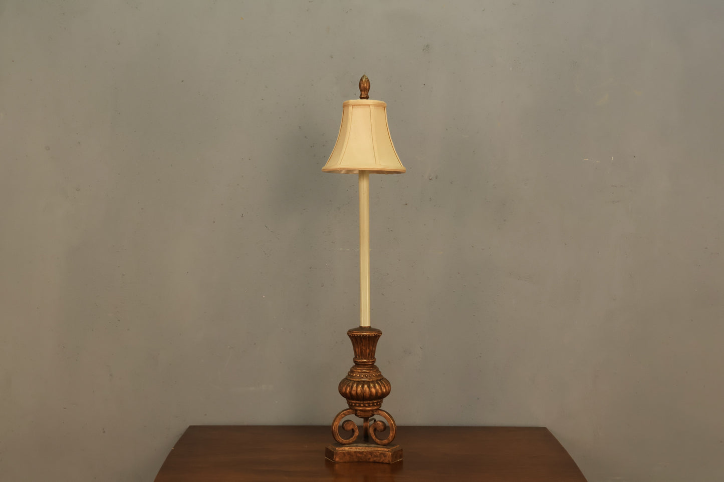 Slim Bronze Plaster Table Lamp