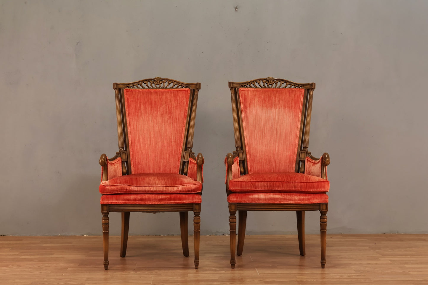 Provincial Rhubarb Velveteen Armchair