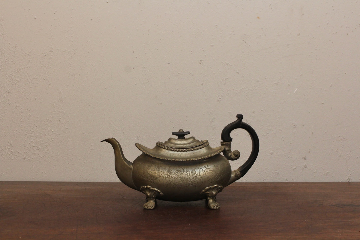1800s Dixon Pewter Teapot