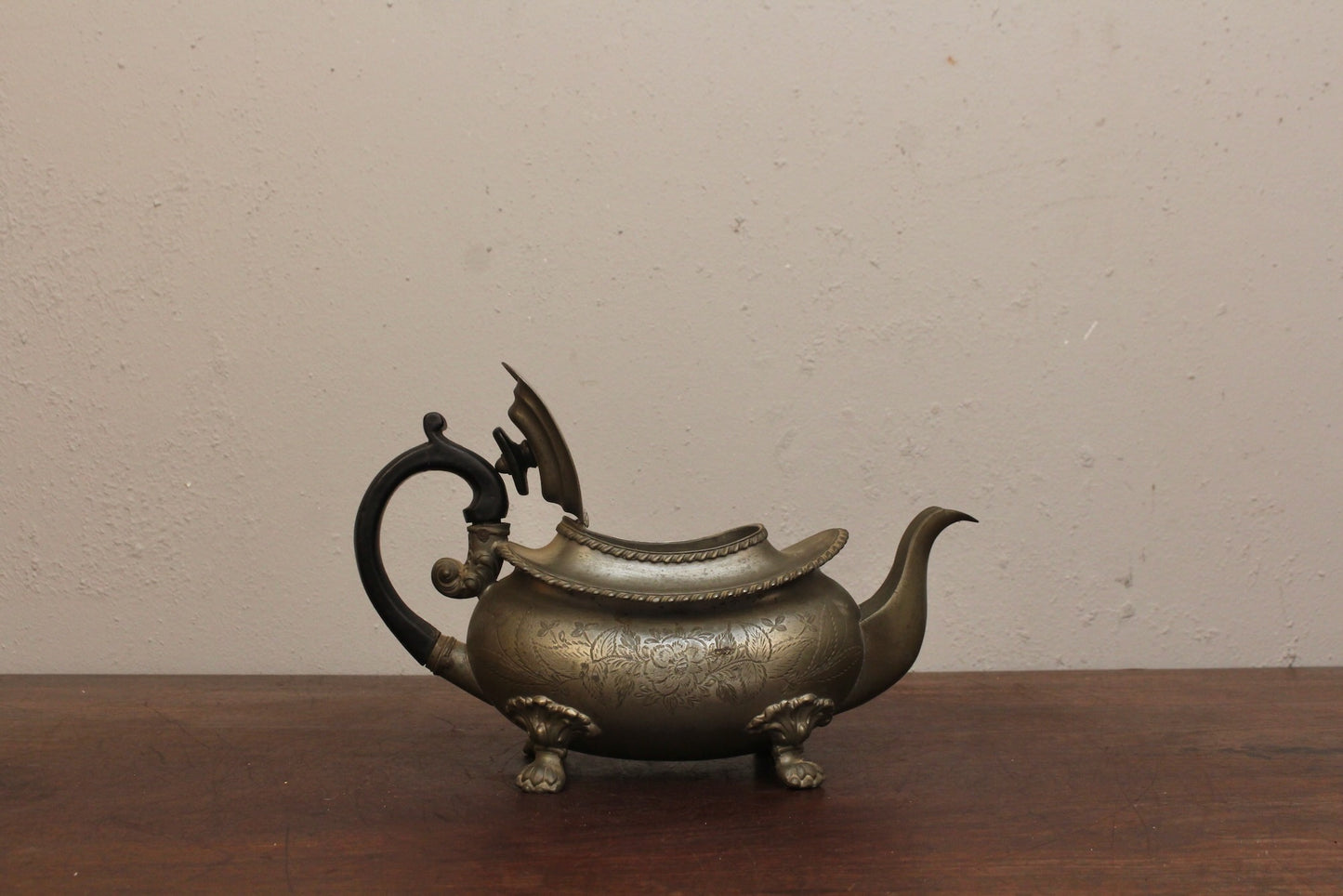 1800s Dixon Pewter Teapot