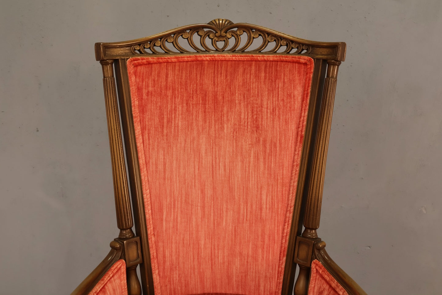 Provincial Rhubarb Velveteen Armchair