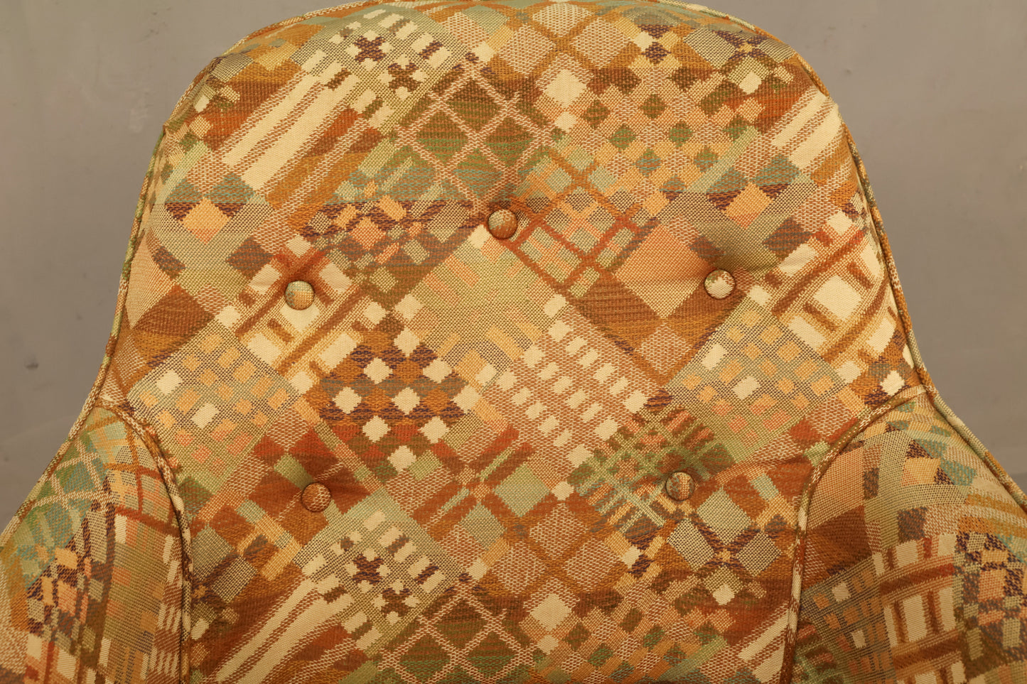 Mid Century Allspice Geometric Armchair