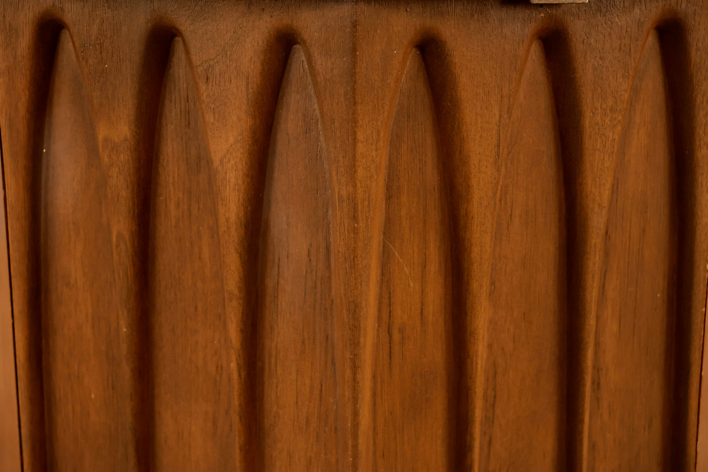 Mid Century Walnut & Laminate Drum End Table
